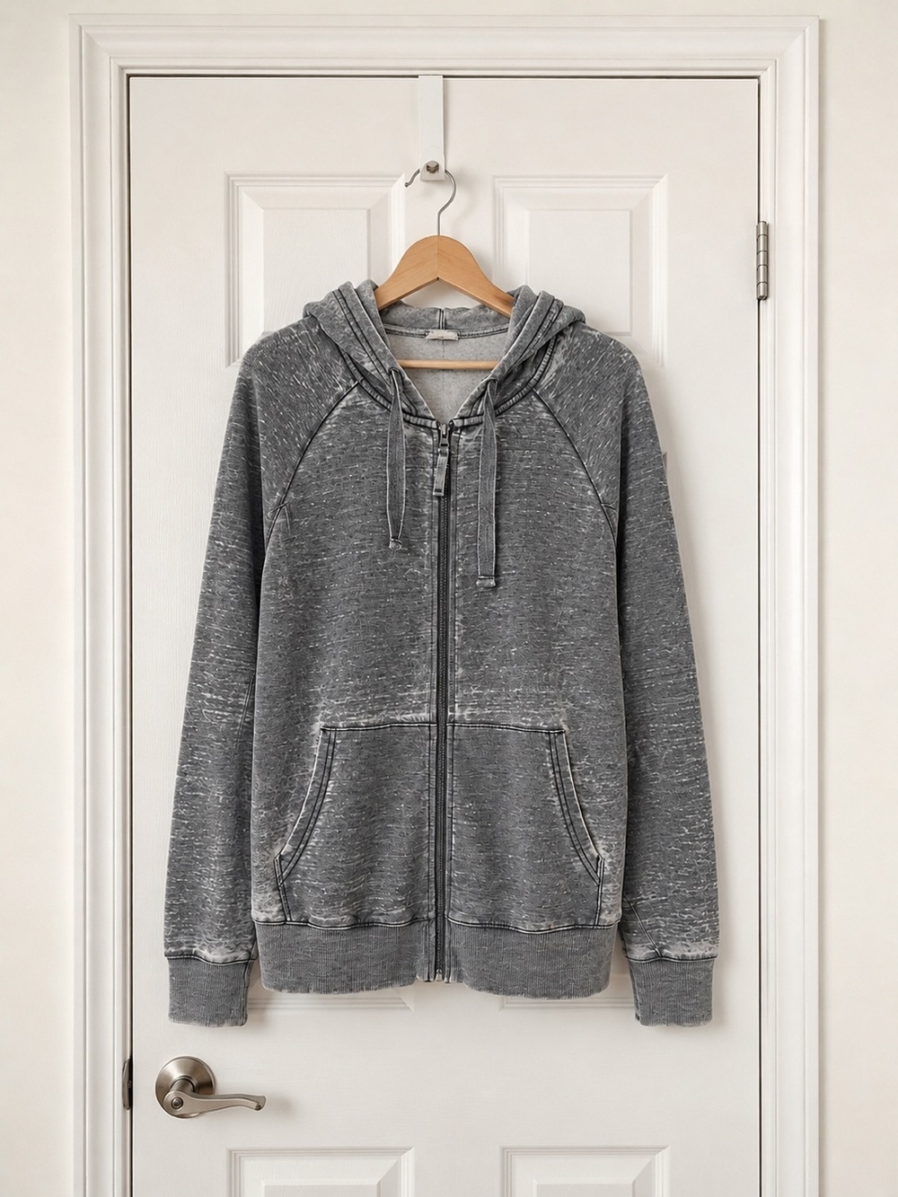 GreenTea Gray Acid Wash Hoodie XXL - Comfy & Stylish